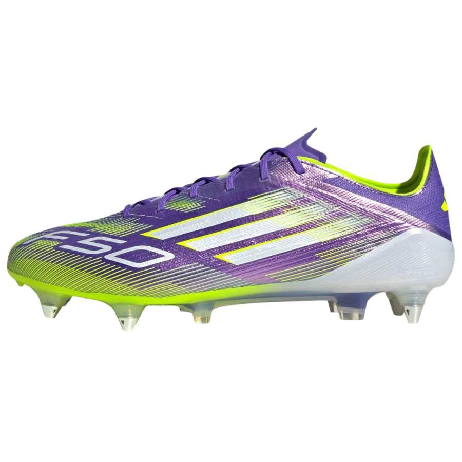 Adidas Adidas F50 ELITE Slip Resistant Slip Resistant Soccer Shoes Unisex Purple Yellow