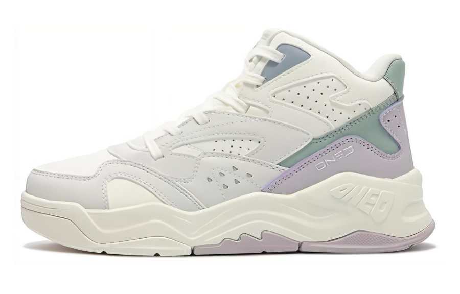 361° Cushioning, Wear Resistant High top Casual Shoes Women's White Gray