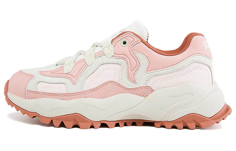 Kappa Fabric Cushioning Slip Resistant Cushioning Slip Resistant Low top Casual Shoes Unisex Pink