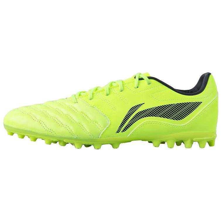 Li-Ning Li Ning MG Multi Ground Artificial Turf, Natural Grass Cushioning, Wear Resistant Soccer Shoes Unisex Neon Green