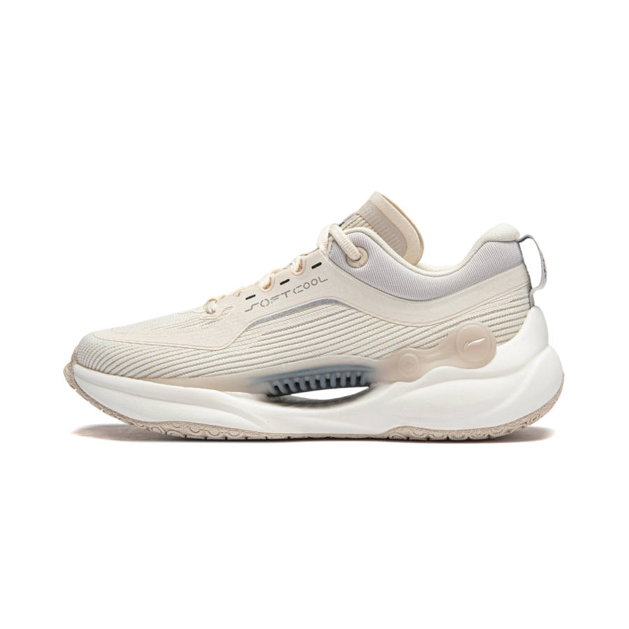 Li-Ning Li Ning Low top Casual Shoes Women's Ecru Gray