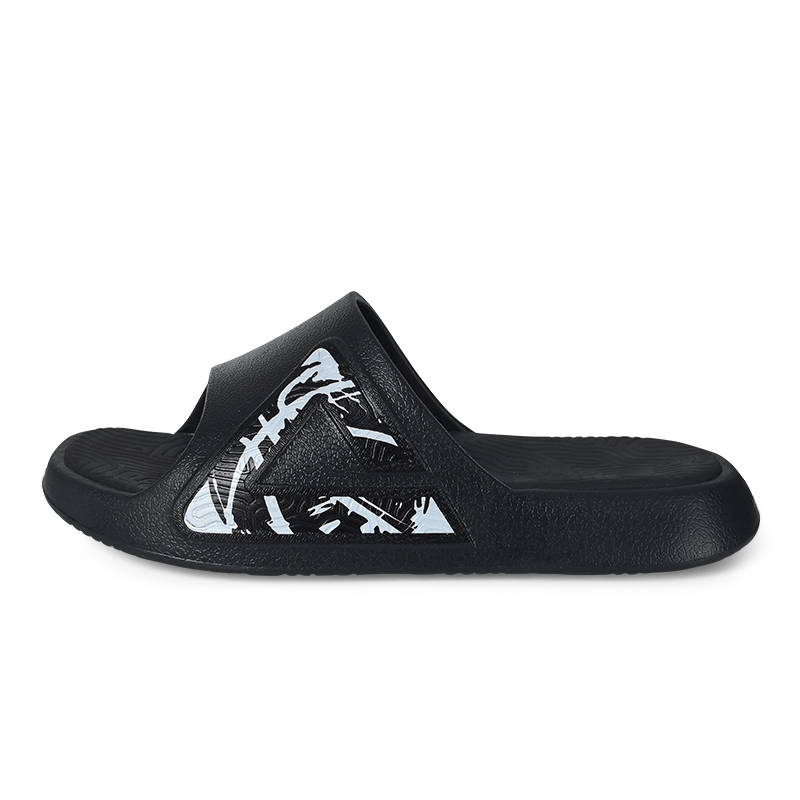 PEAK Slip Resistant Cushioning Slide Slippers Unisex Black