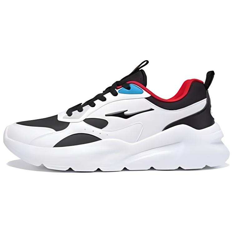 Erke Cushioning Slip Resistant Low top Casual Shoes Men's Black White