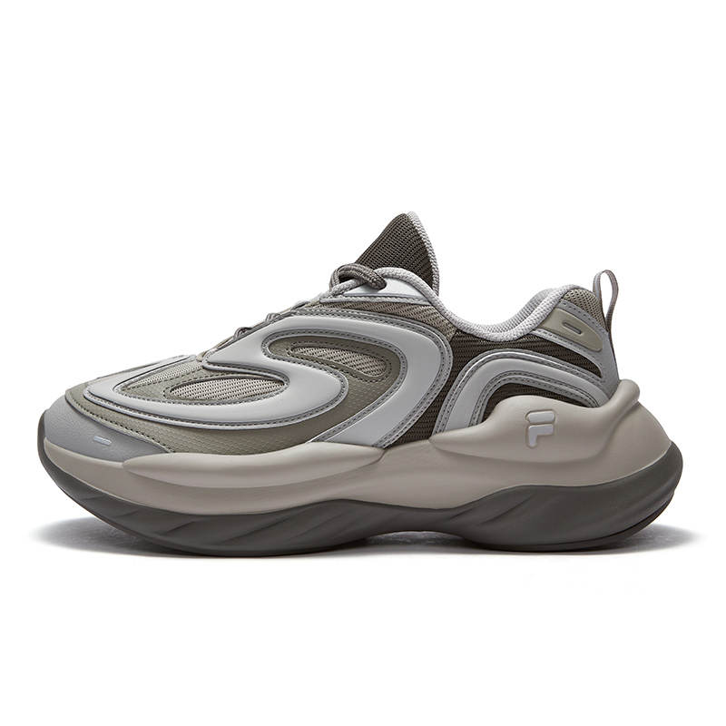 FILA FUSION BUZZARD Meteorite Shoes Moisture wicking Low top Casual Shoes Men's Gray