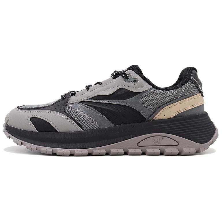 361° Slip Resistant Abrasion Resistant Low top Casual Shoes Men's Gray Black