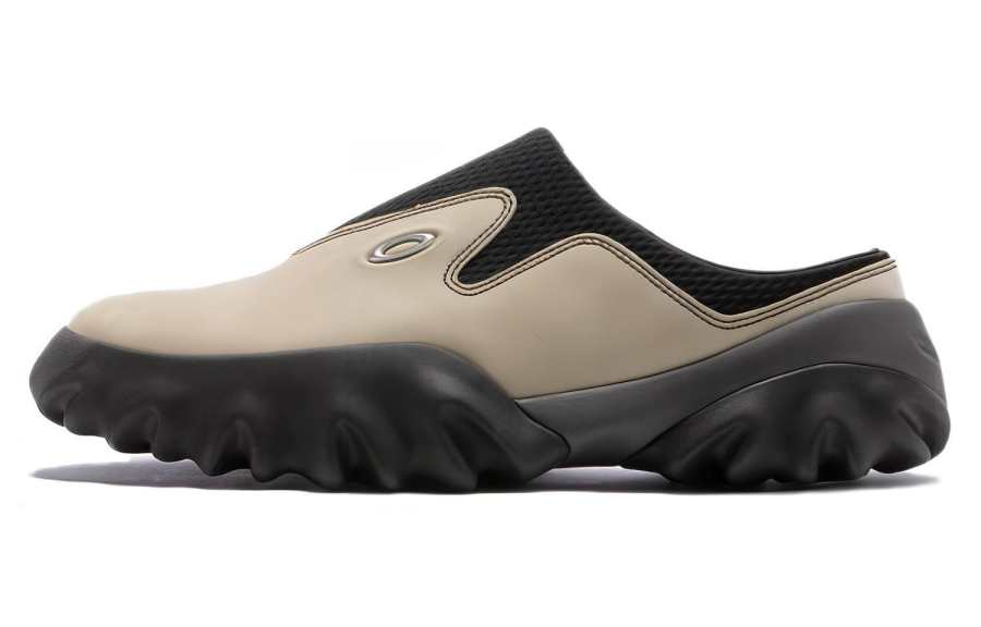 Oakley Leather Low top Casual Shoes Unisex Black Gray