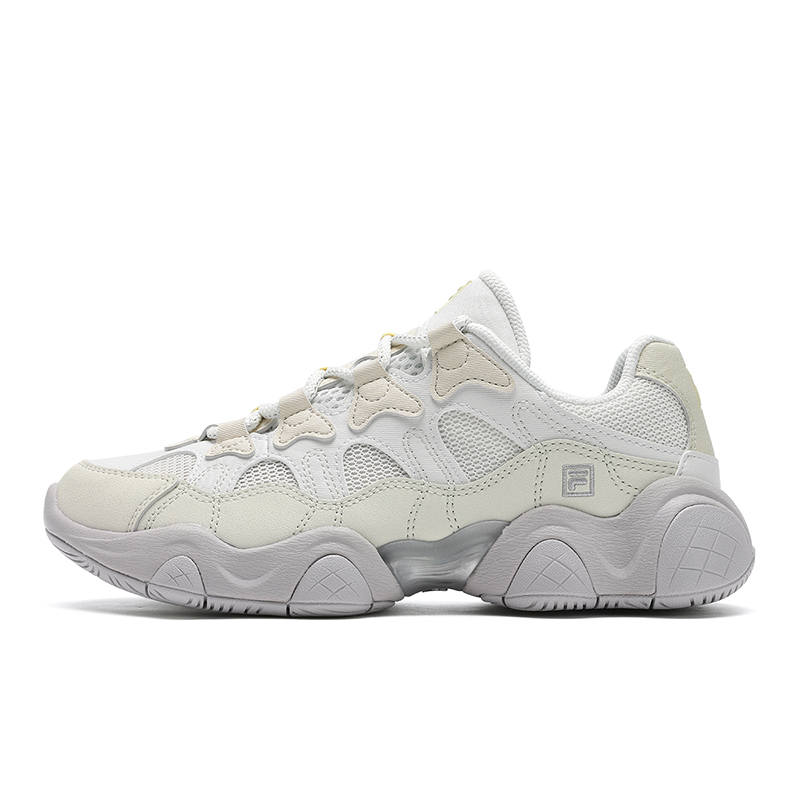 FILA Abrasion Resistant, Breathable, Lightweight Low top Casual Shoes Women's Cloud White