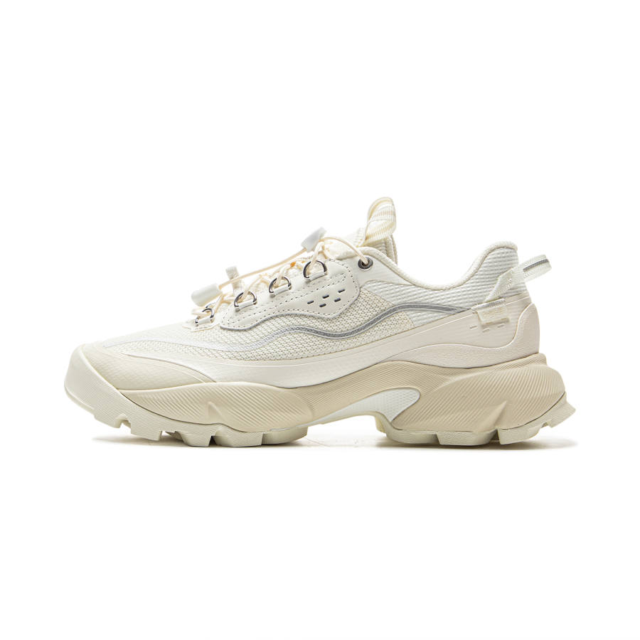Li-Ning Li Ning Cushioning Rebound Abrasion Resistant Low top Casual Shoes Women's White