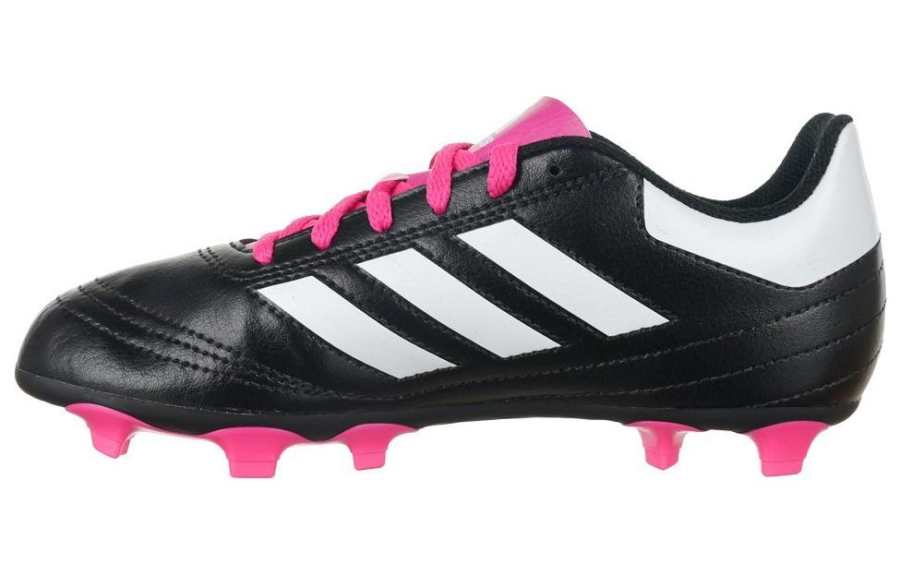 Adidas Adidas Goletto FG Firm Ground Natural Grass Composite Material Soccer Shoes Unisex Black Pink