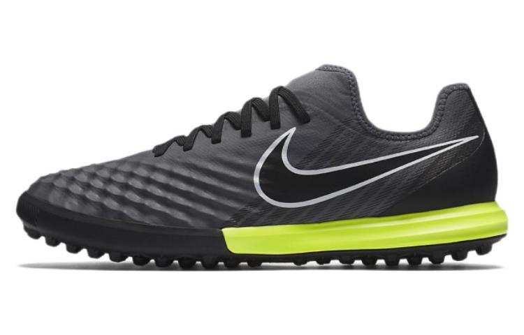 Nike Nike TF Turf Cushioning Slip Resistant Abrasion Resistant Soccer Shoes Men's Gray Green