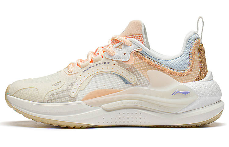 Li-Ning Li Ning Spark Low top Casual Shoes Women's Cream Orange