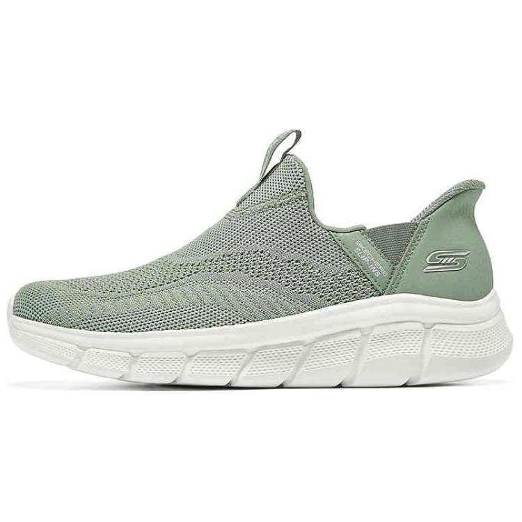 Skechers BOBS B FLEX Breathable Lightweight Breathable And Lightweight Low top Casual Shoes Women's Gray Green
