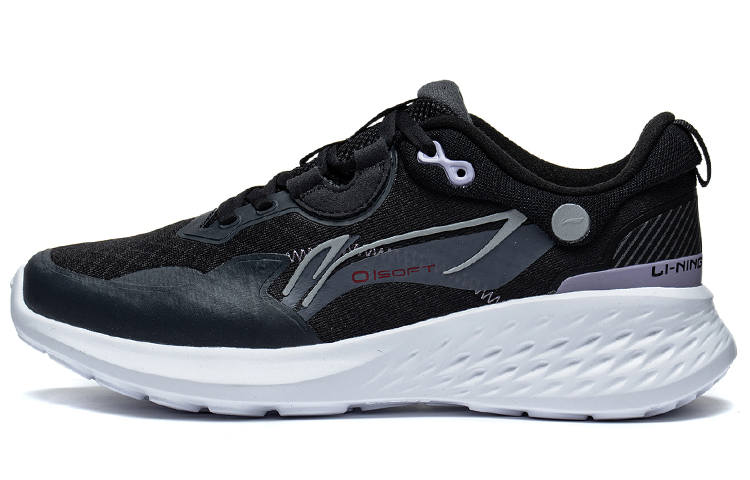 Li-Ning Li Ning Soft Element Abrasion Resistant Breathable Low top Sports Casual Shoes Women's Black