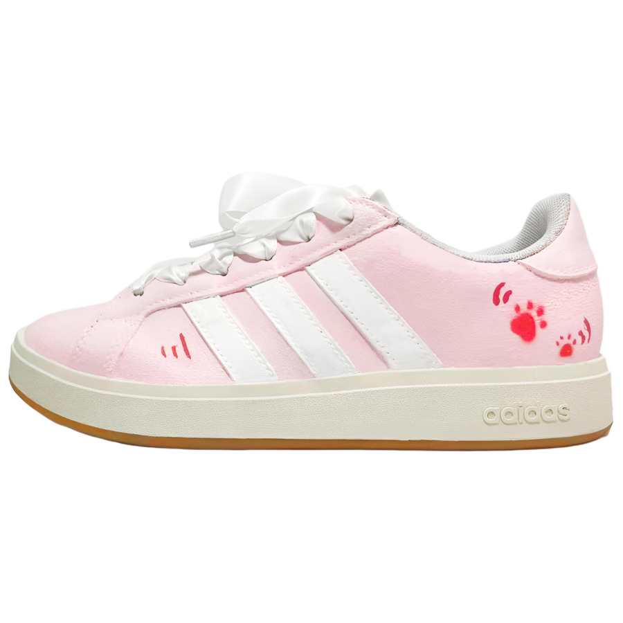 Adidas Adidas Grand Court Base 00s Pink Cute Satin Trail Suede Low top Skateboard Shoes Women's Pink