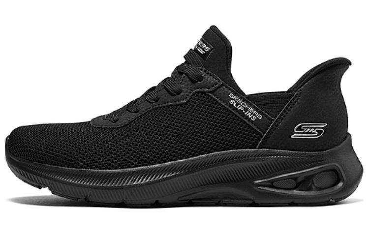 Skechers Comfortable And Trendy Cushioning Low top Casual Shoes Women's All Black