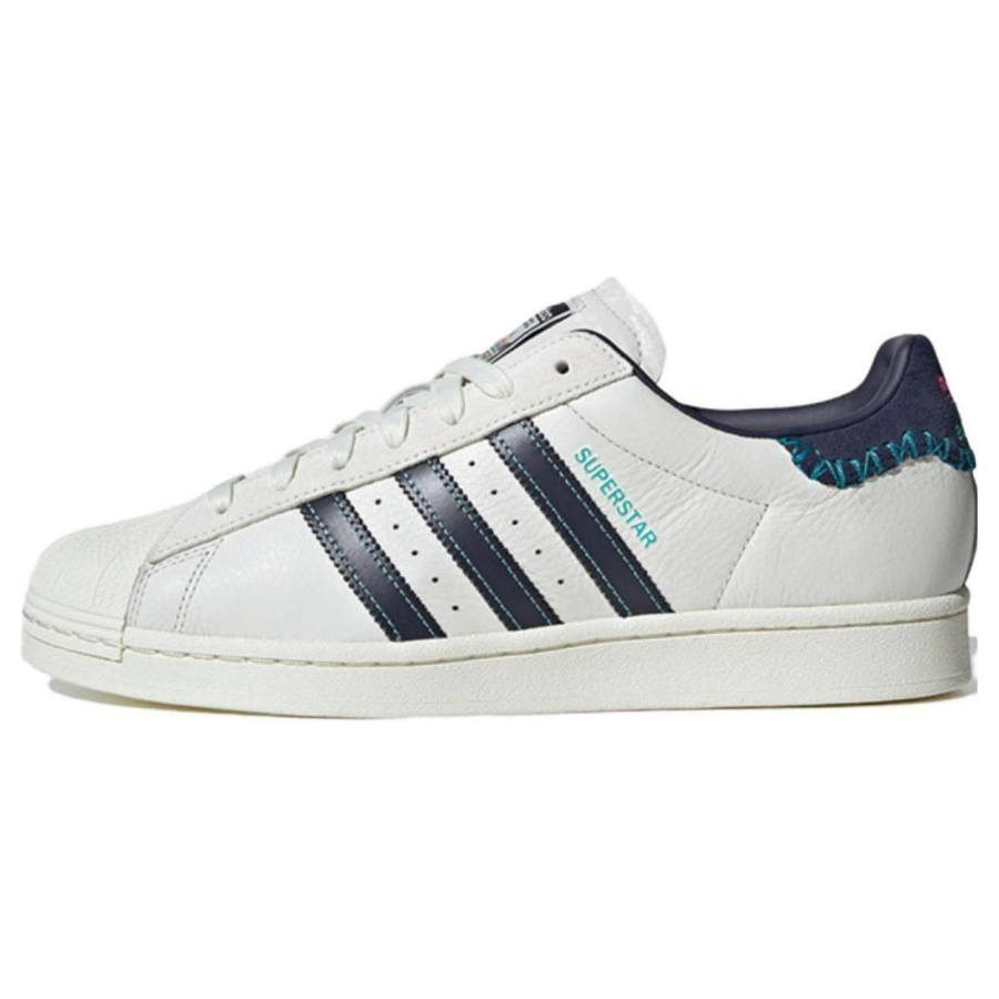 Adidas Originals SUPERSTAR Leather Low top Skateboard Shoes Men's Black White