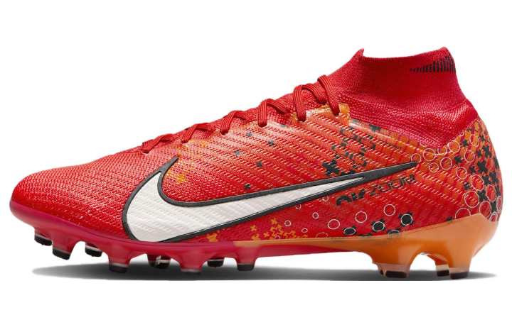Nike Nike Mercurial Superfly 9 AG Artificial Ground Cushioning Abrasion Resistant Soccer Shoes Unisex Citrus Orange