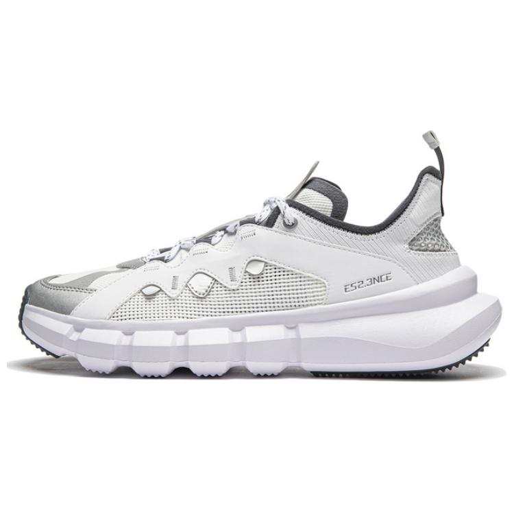 Li-Ning Li Ning Essence 2.3 Comfortable And Breathable Cushioning, Wear Resistant Low top Casual Shoes Men's Silver White
