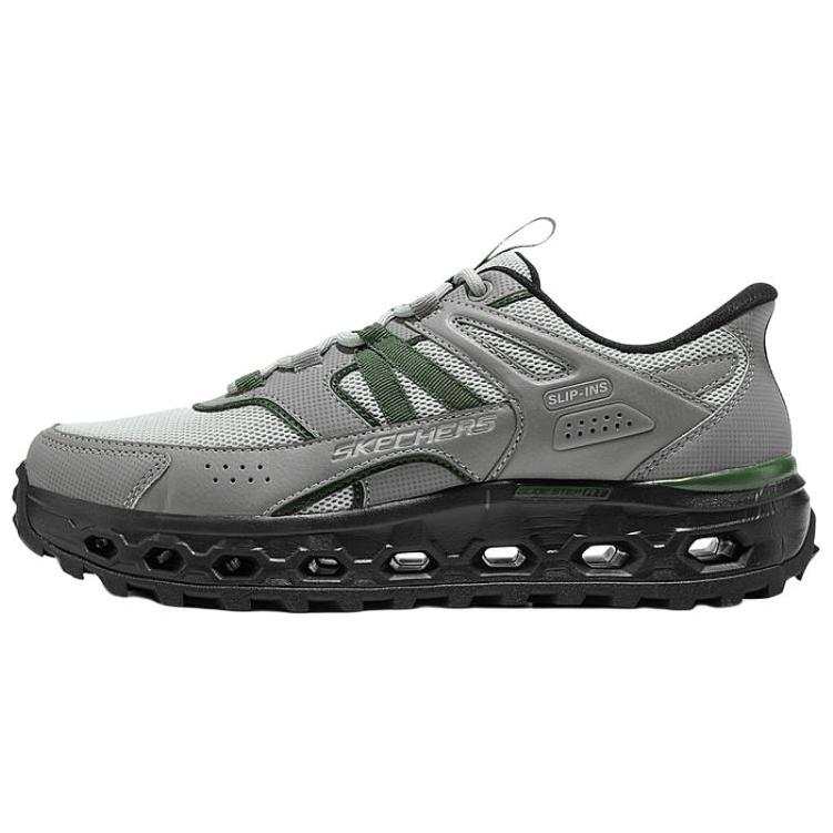 Skechers GLIDE STEP At Soft And Comfortable Abrasion Resistant Abrasion Resistant Low top Casual Shoes Men's Gray