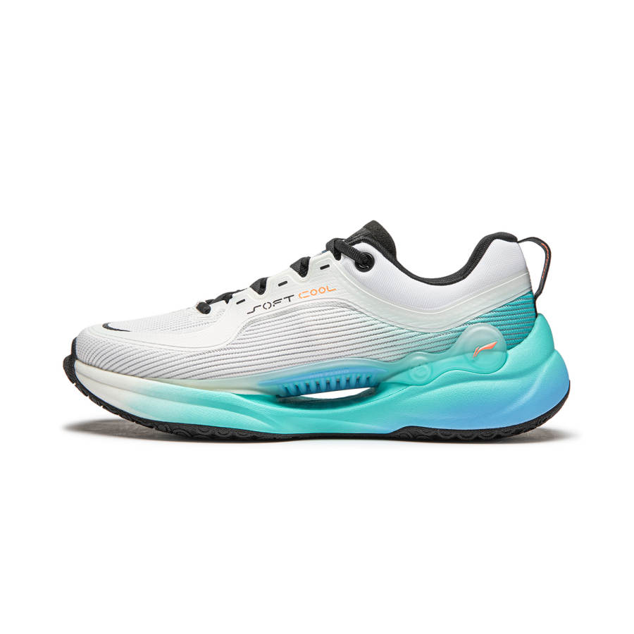 Li-Ning Li Ning Soft COOL Cushioning Abrasion Resistant Breathable Lightweight Casual Shoes Men's White Green Black