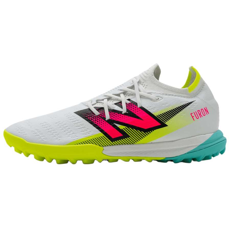 New Balance New Balance NB Furon V7+ TF Turf Abrasion Resistant Soccer Shoes Women's White Red Green