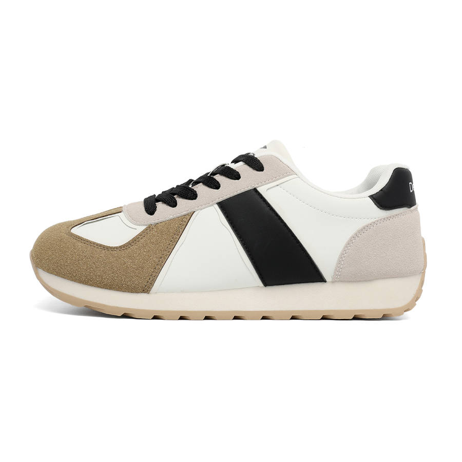 DEERWAY Low top Casual Shoes Men's White Black Khaki