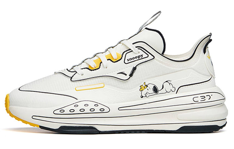 ANTA SNOOPY x Anta C37 Series Synthetic Leather Sports Cushioning Slip Resistant Abrasion Resistant Low top Casual Shoes