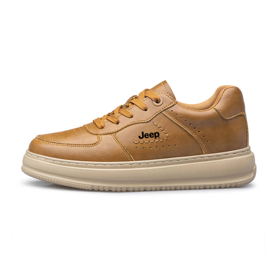 Jeep Fashion Sports Collection Cow Split Leather Abrasion Resistant Rebound Abrasion Resistant Rebound Low top