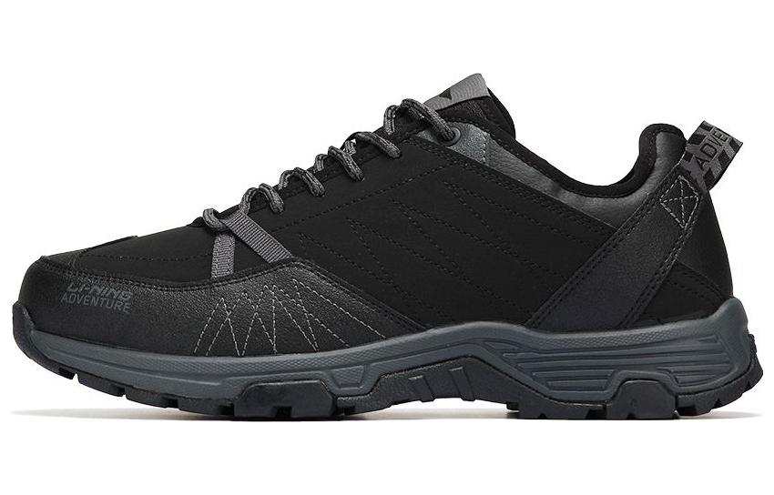 Li-Ning Li Ning Slip Resistant Abrasion Resistant Fleece Lined Sports, Fall Winter Low top Casual Shoes Men's Black
