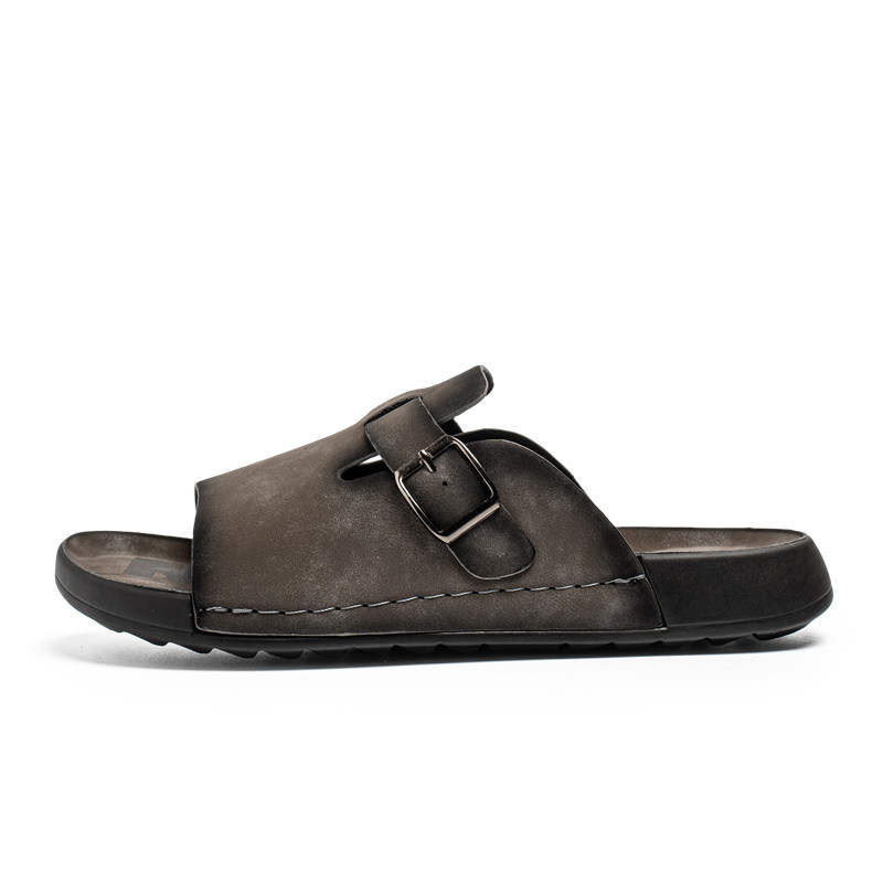 BAOZAOGONGYANG Slip Resistant Abrasion Resistant Slide Slippers Men's
