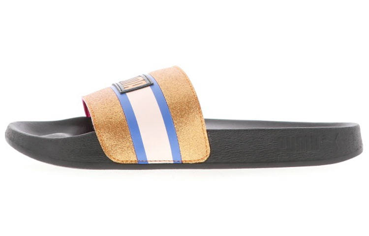PUMA Leadcat Ftr 90s Pop Slide Gold/Black Women's