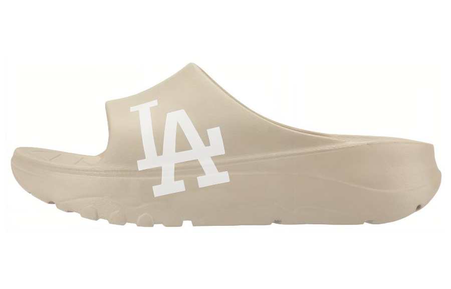 MLB MLB Slipper Rubber Sole Slip Resistant Slide Slippers Unisex Khaki