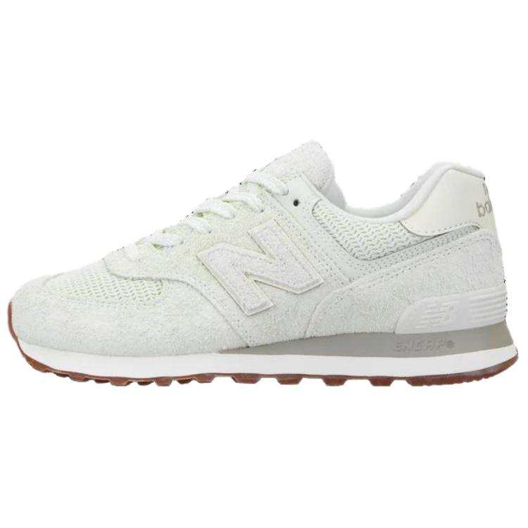New Balance New Balance NB 574 Leather Abrasion Resistant Abrasion Resistant Low top Casual Shoes Women's Beige