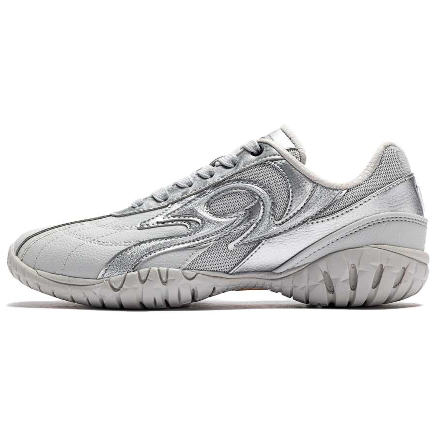 ANTA SNEAKERVERSE Abrasion Resistant Breathable Low top Casual Shoes Men's Gray Silver
