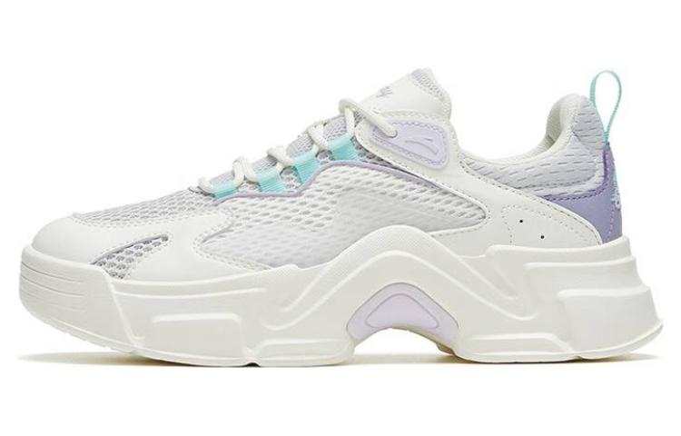 Anta Life Collection Bunny Abrasion Resistant Abrasion Resistant Low top Casual Shoes Women's White Purple Blue