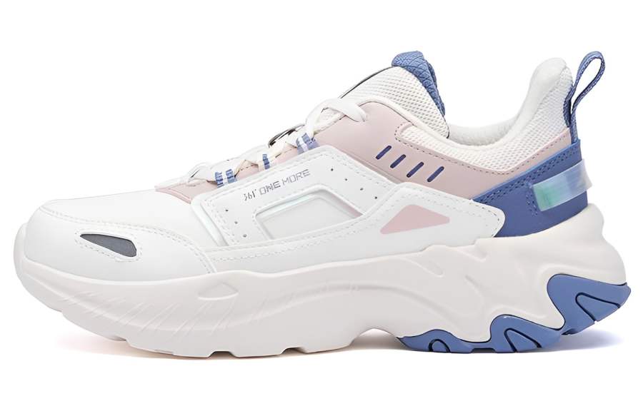 361° Casual Shoes Women's Low Top Feather White/Fresh Pink/Blue