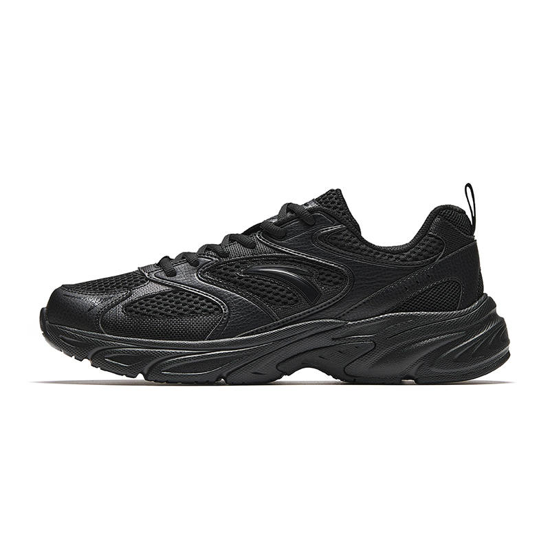 ANTA Anta Breathable Height Increasing Low top Casual Shoes Men's Basic Black