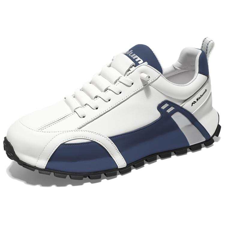 KOLUMB Breathable Height Increasing Low top Casual Shoes Men's White Blue