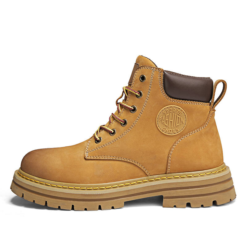 Camssoo Slip Resistant Slip Resistant Mid top Outdoor Shoes Unisex Wheat Yellow