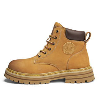Camssoo Slip Resistant Slip Resistant Mid top Outdoor Shoes Unisex Wheat Yellow