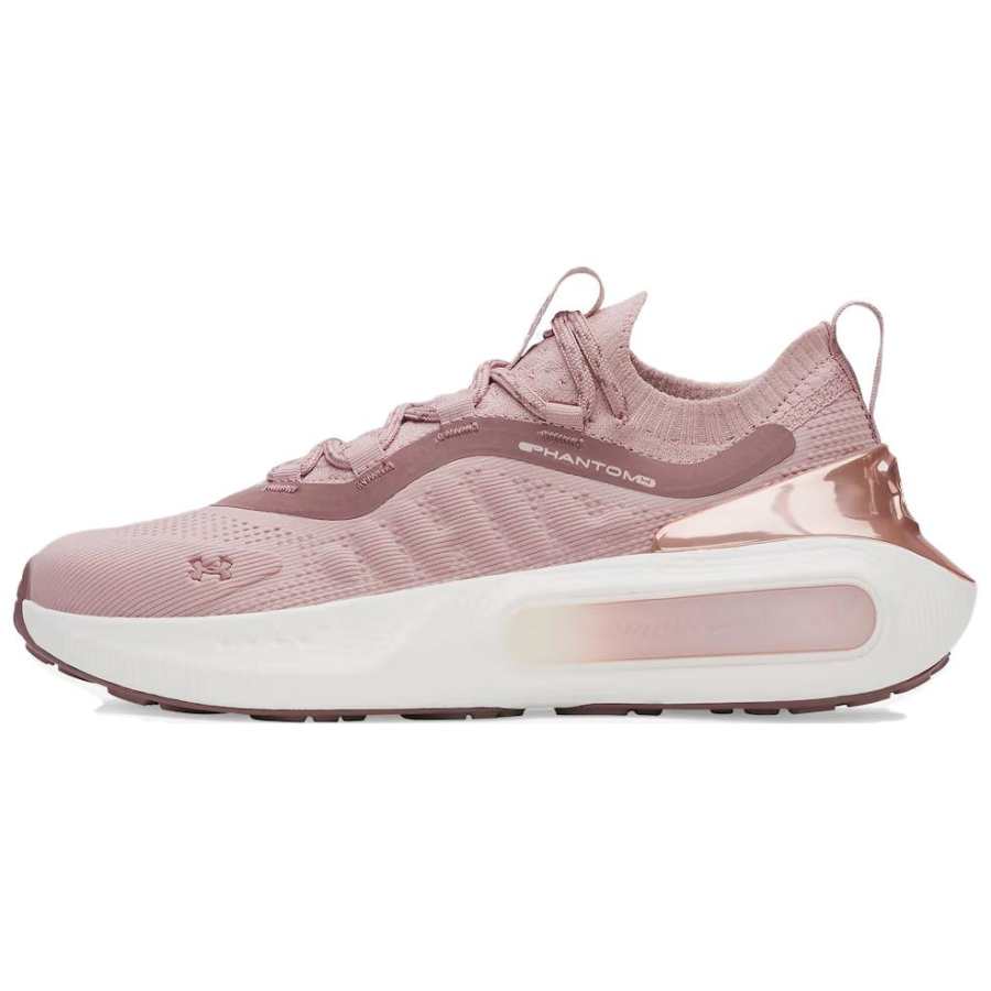Under Armour Phantom 4 Abrasion Resistant Low top Casual Shoes Women's Pink White