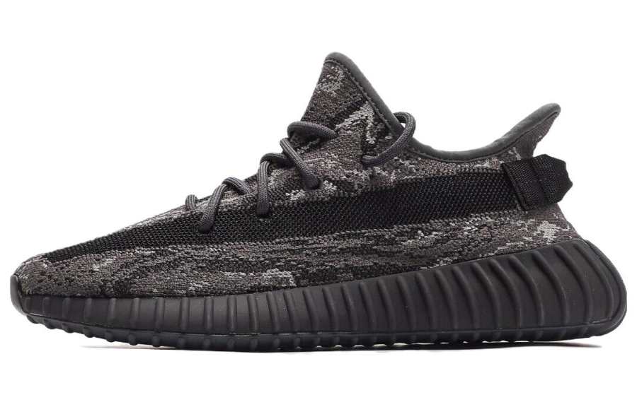 Adidas Originals Yeezy Boost 350 V2 'Dark Salt' Synthetic Leather Trendy Low top Casual Shoes Unisex Black