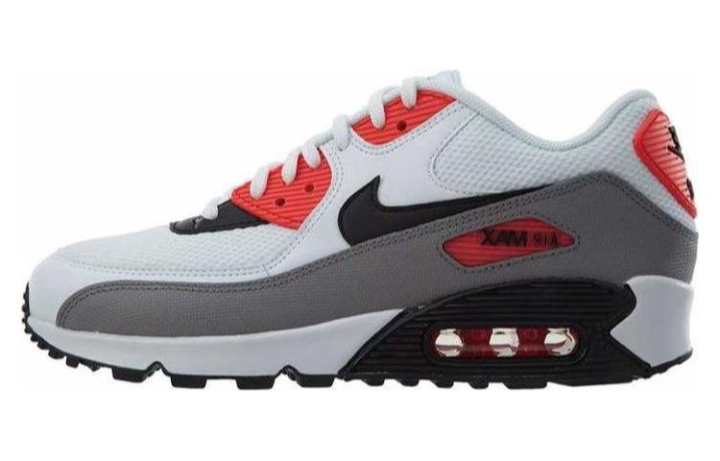 Nike Nike Air Max 90 White Black Dust Solar Red Women's