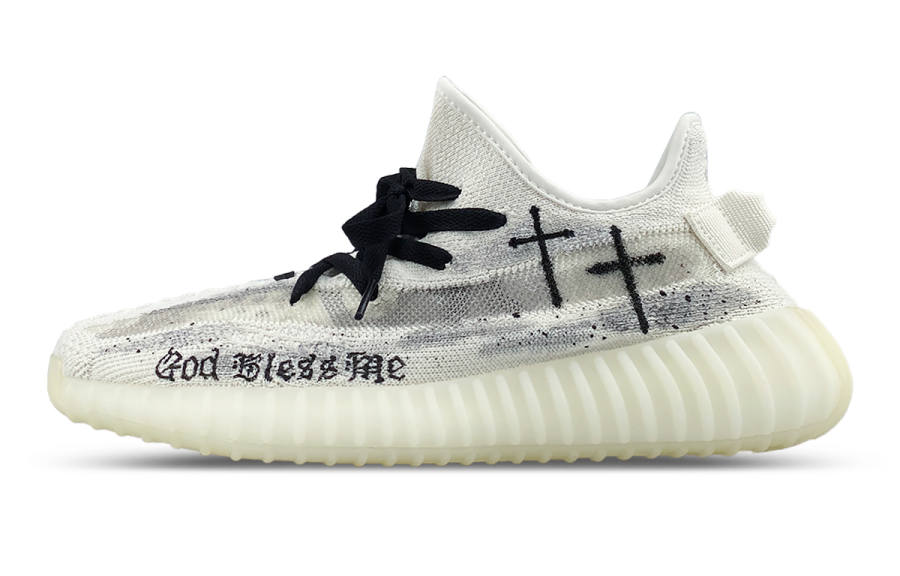 Adidas Originals Yeezy Boost 350 V2 Cushioning Height Increasing Low top Casual Shoes Unisex White