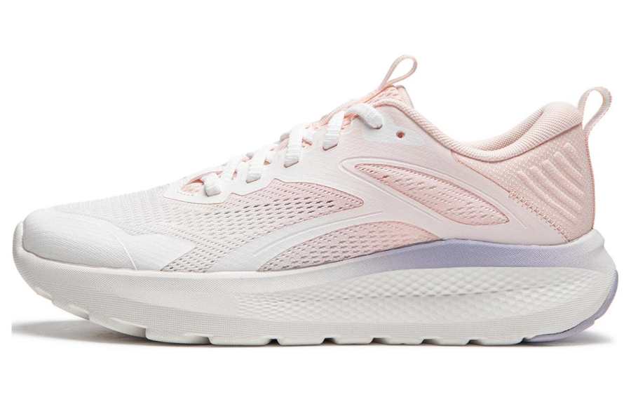 Li-Ning Li Ning Cushioning Abrasion Resistant Lightweight Low top Casual Shoes Women's White Pink