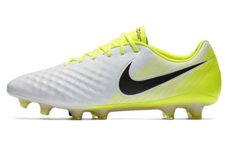 Nike Nike Magista Opus II Sports Firm Ground Leather Cushioning Slip Resistant Abrasion Resistant Soccer Shoes Men's