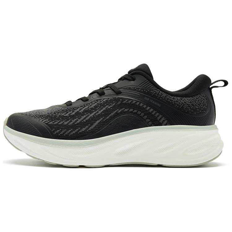 QIAODAN Cushioning Rebound Low top Casual Shoes Women's Black White