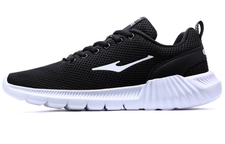 Erke Mesh Low top Sports Casual Shoes Men's Black