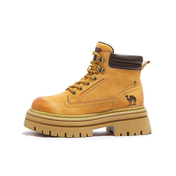 CAMEL CAMEL Short Combat Boots 6cm Women's