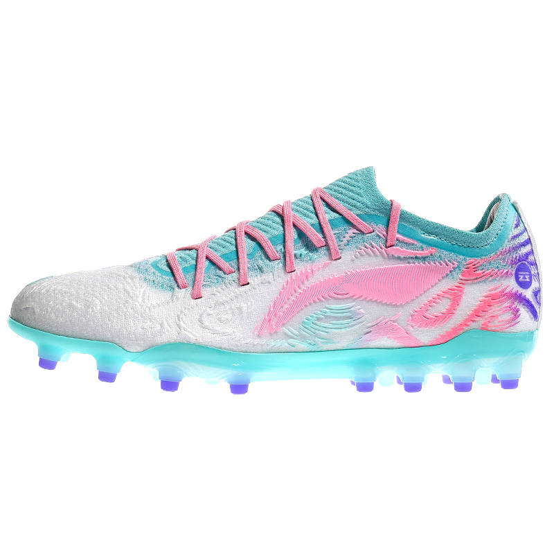Li-Ning Li Ning Soccer Shoes Unisex Low Top White Pink